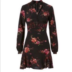 INTERMIX “evie” black floral dress, NWT, size 6